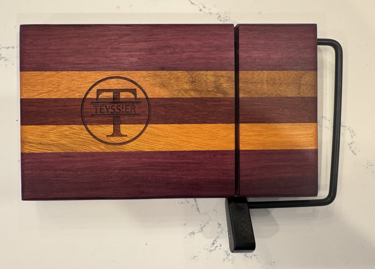 Cheese Slicer - Purple Heart and Osage Orange