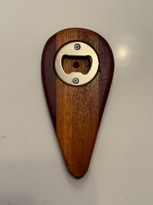 Hand Held Bottle Opener - Bloodwood and Osage Orange