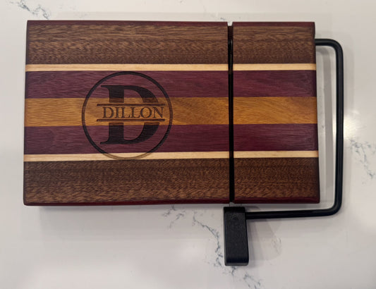Cheese Slicer - Walnut, Purple Heart, Osage Orange, and Maple
