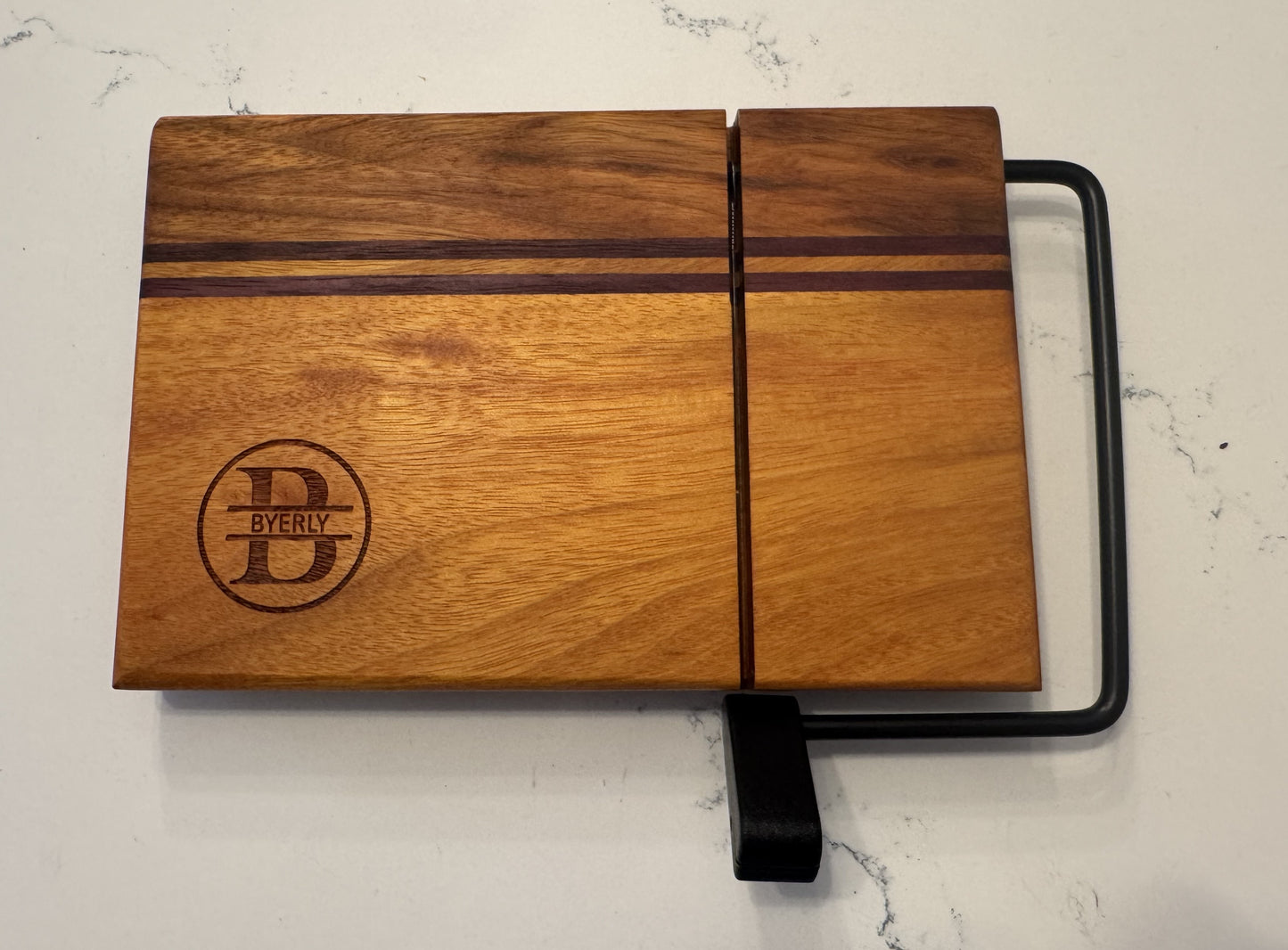 Cheese Slicer - Osage Orange and Purple Heart