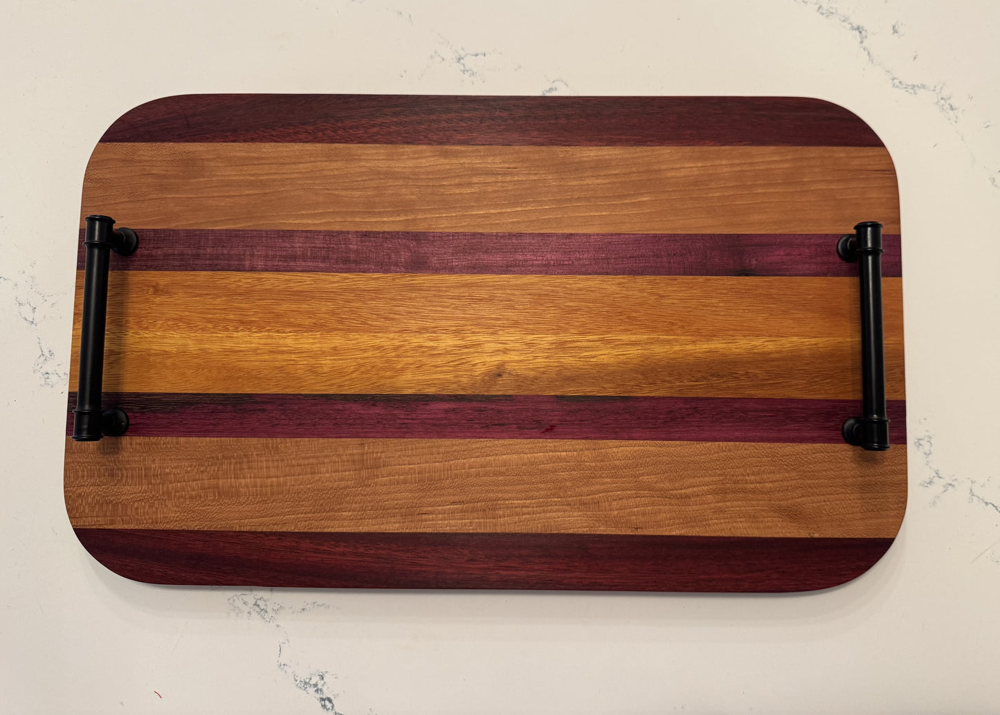 Serving Tray - Osage Orange, Purple Heart and Padauk
