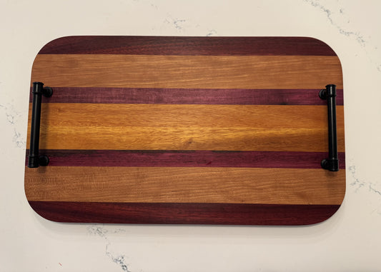 Serving Tray - Osage Orange, Purple Heart and Padauk